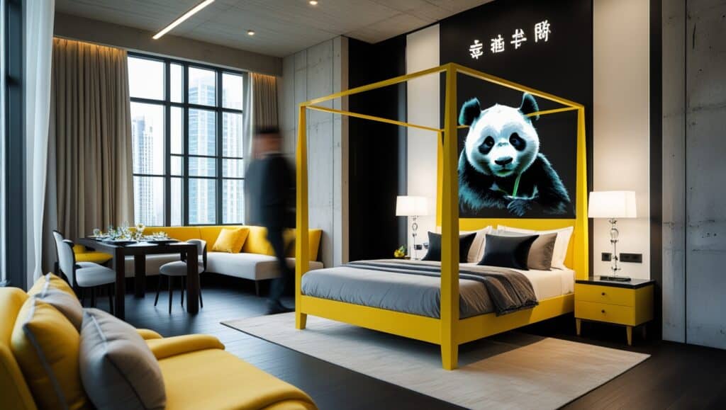 10 Bold and Brilliant Home Decor Tips Inspired by This Modern Panda-Themed Apartment