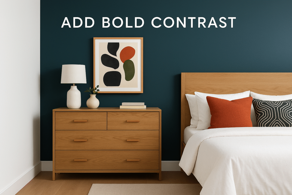Mix Oak with Mid-Century Modern Accents