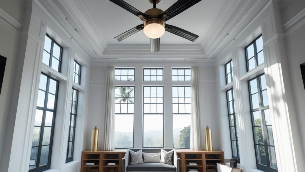 Install High Ceilings with Fans or Pendant Lighting
